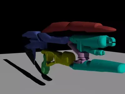 toy gun Free 3D model