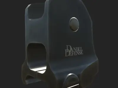 Daniel Defense Rear Fixed Iron Sight Low-poly 3D model