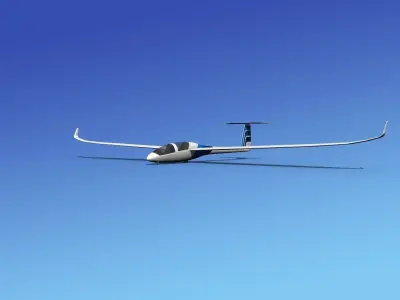 DG-1000 Glider V04 3D model
