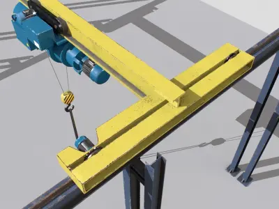 Cranes Unreal Asset Pack Low-poly 3D model
