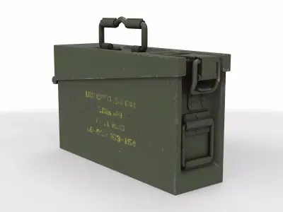 Military crate 12 3D model