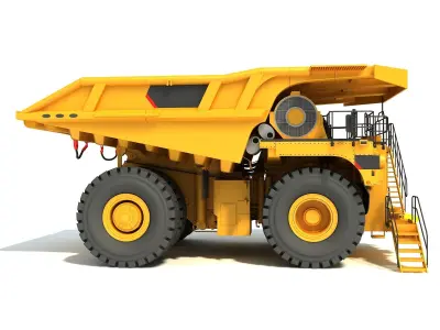 Mining Machinery 3D model purchase