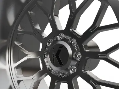 KG1 JACKED-3 WHEEL 3D MODEL 3D model