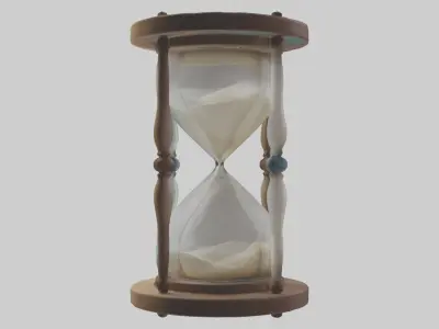 Hourglass Model Low-poly 3D model