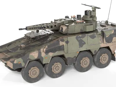 5 Military Vehicles Collection v1 Low-poly 3D model