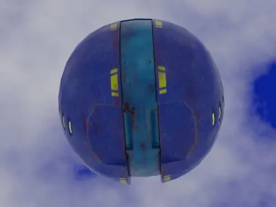 Old Y2J Sphere Low-poly 3D model