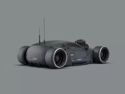 Night City Vehicle Hot Rod Free 3D model
