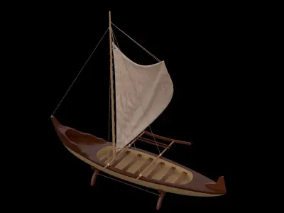 Decorative Sailing Boat 3D model