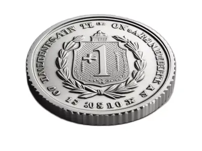 Silver Collectible Coin 3D Model Low-poly 3D model