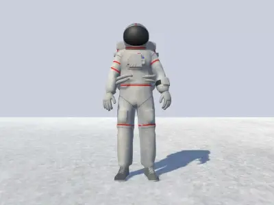 Astronaut Avatar Rigged Low-poly 3D model
