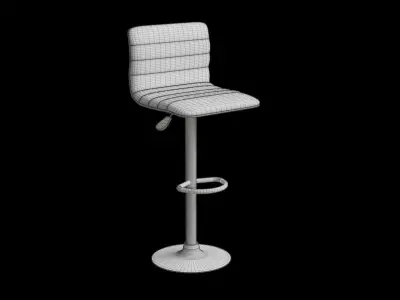 Lamita Swivel Bar Stool Low-poly 3D model