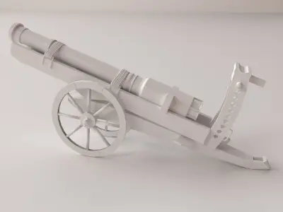 Spingarde antique cannon 3D model