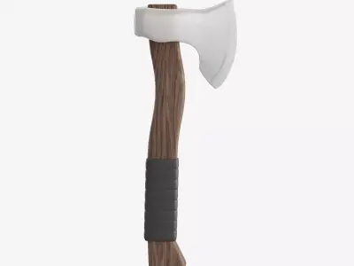 Survival Axe 02 Low-poly 3D model