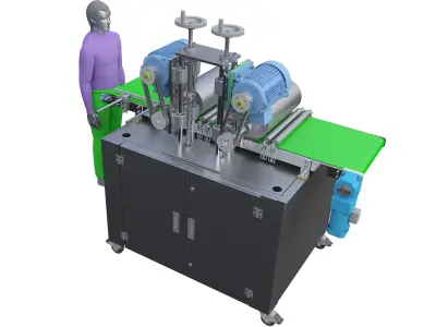 Automatic flattening machine 3D model