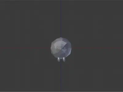 Low Poly HedgeHog polygonal Low-poly 3D model