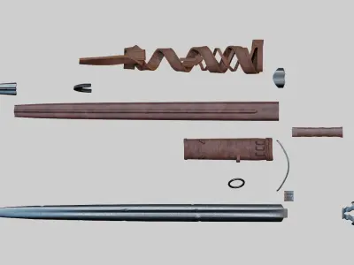 Old Sword Low-poly 3D model buy