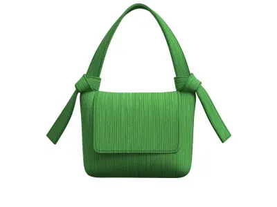 Green Cotton Flap Bag 3D model