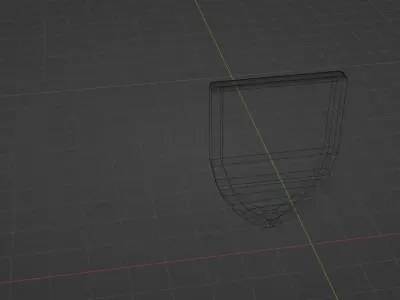 Medieval Wooden Shield 3D model