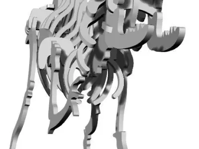 dinosaur puzzle toy Free 3D model