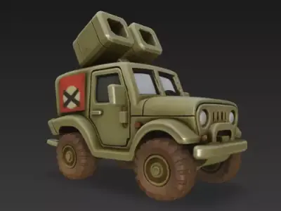Metal Slug Jeep 3D print model