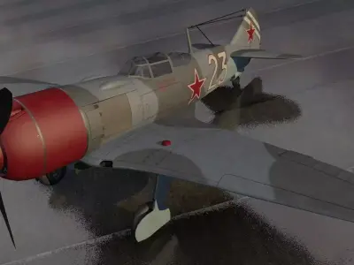Lavochkin La-7 3D model by chipbasschao