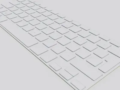 keyboard 3D model by salmanelahi