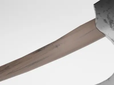 Game-Ready PBR Axe Low-poly 3D model