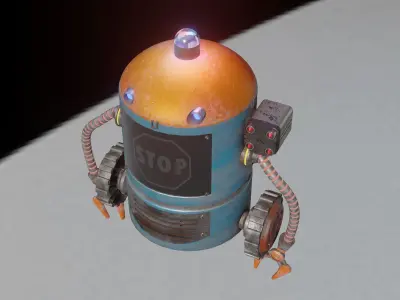 STOP ROBOT 3D model