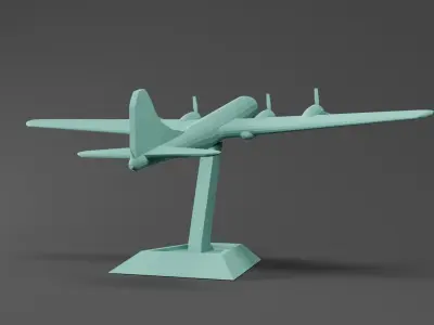 B-29 Superfortress Plane 3D print model
