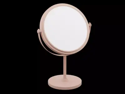 Bronze Face Mirror Low-poly 3D model