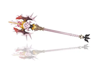 Corrupted Holy Spear Low-poly 3D model