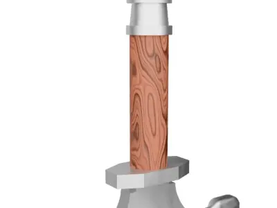 Fantastic War Sword Low-poly 3D model
