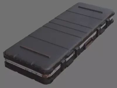 Military Case 2C Low-poly 3D model