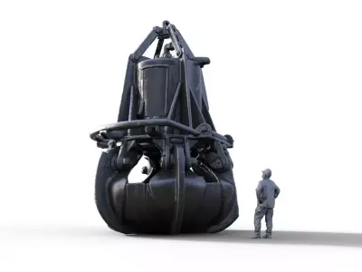 old grapple for ship model or railway 3D print model