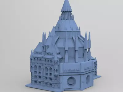 Minister for magic Grand Town Kit bash 4 3D model