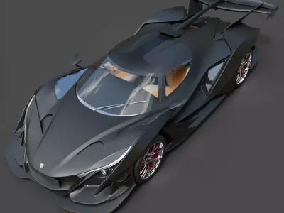 Apollo IE Hyper Detailed Carbon Fiber Masterpiece 3D model