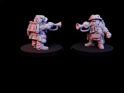 Military Dwarfs 3D print model