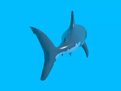 Great White Shark BLEND OBJ FBX DAE GLB 3D model