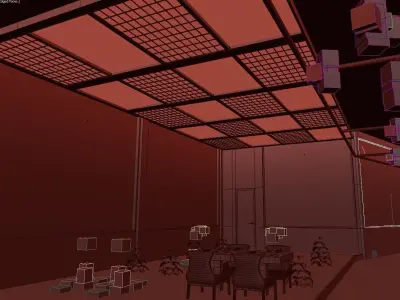 platform cafe Free 3D model