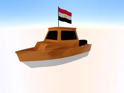 Egypt Fishing Boat 3D model