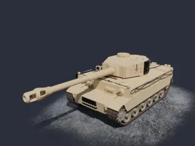 Tank Tiger I 3D model purchase