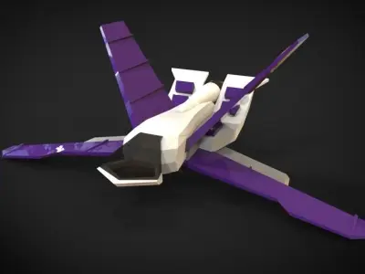 Spaceship Trophyea Low-poly 3D model