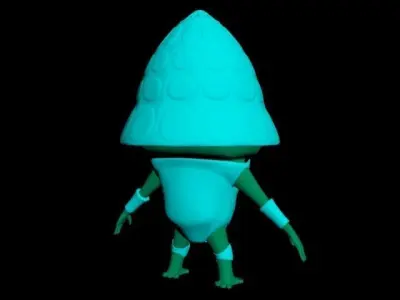 piyon creature with big eyes 3D model