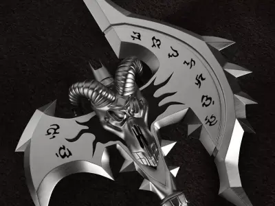 WOW Shadowmourne The legendary two-handed axe  3D model