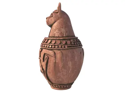 jar 4 Low-poly 3D model