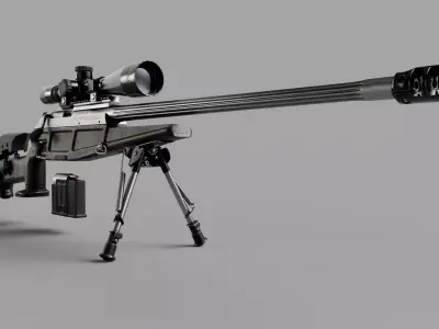 SIG Blaser R93 LRS2 Tactical Low-poly 3D model purchase