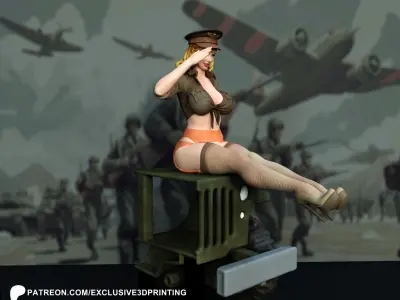 Pin-Up Colonel  3D print model