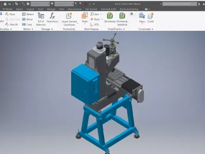 Column Mill Master 3d model 3D model