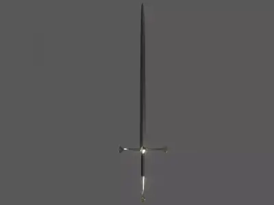 Longsword sword Low-poly 3D model purchase