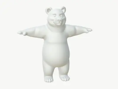  Realistic 3D Bear Model 